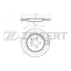 BS-5876 ZEKKERT Гальмівний диск