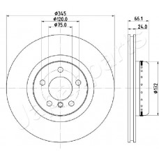 DP-0104 JAPANPARTS Гальмівний диск
