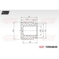 72934025 MAXTECH Поршень корпус скоби гальма