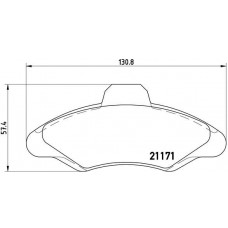 P 24 029 BREMBO Комплект гальмівних колодок дисковий гальм