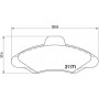 P 24 029 BREMBO Комплект гальмівних колодок дисковий гальм