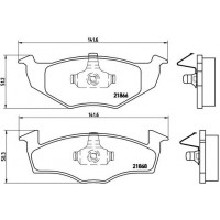 P 85 025 BREMBO Комплект гальмівних колодок дисковий гальм