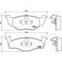 P 85 025 BREMBO Комплект гальмівних колодок дисковий гальм