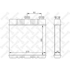10-35071-SX STELLOX Теплообмінник обігрів салону