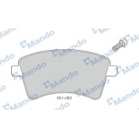 MBF015240 MANDO Комплект гальмівних колодок дисковий гальм