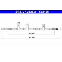 24.3727-2126.2 ATE Тросик, cтояночный тормоз