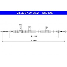 24.3727-2126.2 ATE Тросик, cтояночный тормоз