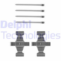 LX0599 DELPHI Комплектуючі колодки дискового гальма