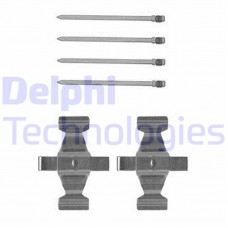 LX0599 DELPHI Комплектуючі колодки дискового гальма