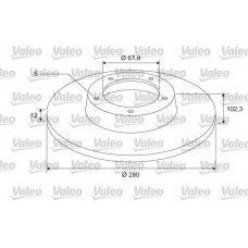 675407 VALEO Гальмівний диск