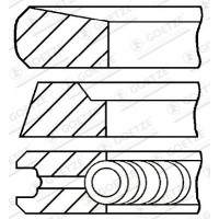 08-436107-00 GOETZE ENGINE Комплект поршневих кілець