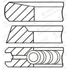 08-436107-00 GOETZE ENGINE Комплект поршневих кілець