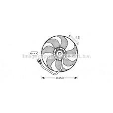 VN7521 AVA QUALITY COOLING Вентилятор охолодження двигуна
