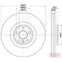 DI-L17C JAPANPARTS Гальмівний диск