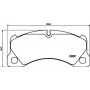 8DB 355 015-801 HELLA Комплект гальмівних колодок, дискове гальмо