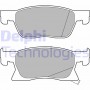 LP3238 DELPHI КомплеК т гальмівних колодок, дискове гальмо