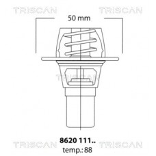 8620 11191 TRISCAN Термостат охолоджувальна рідина