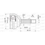 CVJ5158.10 OPEN PARTS Шарнирный комплект, Привідний вал