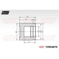 72954075 MAXTECH Поршень корпус скоби гальма