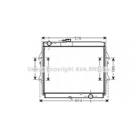 TOA2642 AVA QUALITY COOLING Радіатор охолодження двигуна