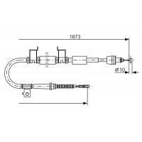 1 987 482 362 BOSCH Тросик, cтояночный тормоз