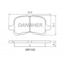 DBP1302 DANAHER Комплект гальмівних колодок дисковий гальм