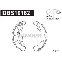 DBS10182 DANAHER Комплект гальмівних колодок