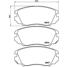 P 59 054 BREMBO Комплект гальмівних колодок дисковий гальм