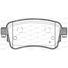 BPA1720.00 OPEN PARTS Комплект гальмівних колодок дисковий гальм