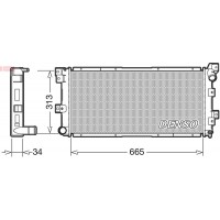 DRM06002 DENSO Радіатор охолодження двигуна
