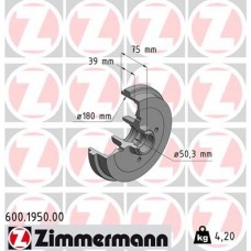 600.1950.00 ZIMMERMANN Гальмівний барабан