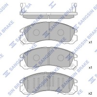 SP1068 Hi-Q Комплект гальмівних колодок дисковий гальм