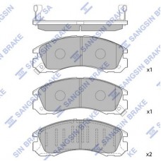 SP1068 Hi-Q Комплект гальмівних колодок дисковий гальм