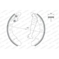 152-2252 WEEN Комплект гальмівних колодок