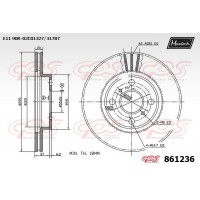 861236 MAXTECH Гальмівний диск