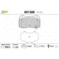 601386 VALEO КомплеК т гальмівних колодок, дискове гальмо