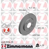 440.2034.20 ZIMMERMANN Гальмівний диск