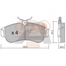 704-13081P IAP QUALITY PARTS Комплект гальмівних колодок дисковий гальм
