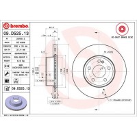 09.D525.13 BREMBO Гальмівний диск