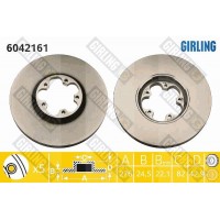 6042161 GIRLING Гальмівний диск