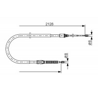 1 987 482 324 BOSCH Тросик, cтояночный тормоз