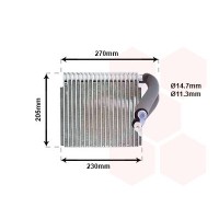 3000V051 VAN WEZEL Випарник кондиціонера