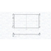350213209500 MAGNETI MARELLI Радіатор охолодження двигуна