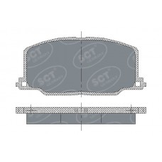 SP 123 PR SCT - MANNOL КомплеК т гальмівних колодок, дискове гальмо