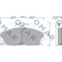 FO 667981 FOMAR Friction КомплеК т гальмівних колодок, дискове гальмо