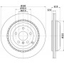 8DD 355 128-611 HELLA PAGID Гальмівний диск