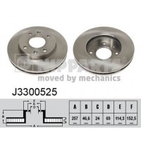 J3300525 NIPPARTS Гальмівний диск
