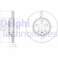 BG4079C DELPHI Гальмівний диск
