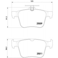 P 85 124 BREMBO Комплект гальмівних колодок дисковий гальм