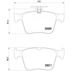 P 85 124 BREMBO Комплект гальмівних колодок дисковий гальм